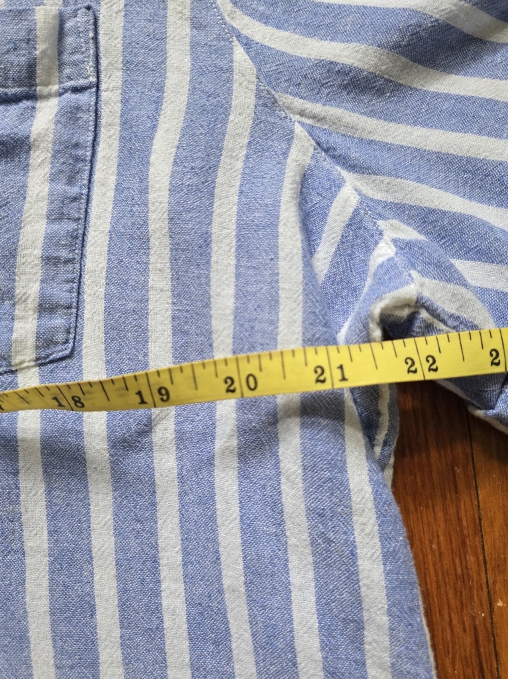 RAILS Linen Top Savannah Stripe XL Blue White Stripe - Picture 5 of 7